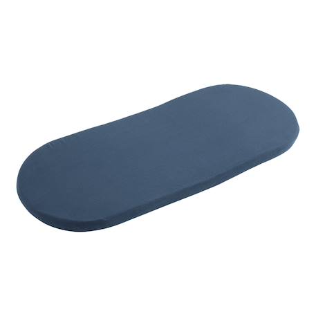 Couffin bébé en fibres naturelles et habillage tissu avec support en pin massif Beige/marron+Blanc/orange+Bleu+Rose+Rose imprimé+Vert tilleul 16 - vertbaudet enfant 
