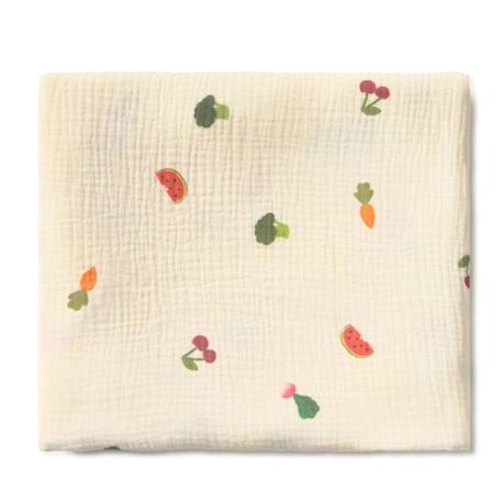 Lange en mousseline fruits et légumes Multi-coloured 5 - vertbaudet enfant 