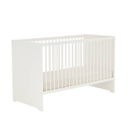 Chambre complète bébé avec lit à barreaux et commode à langer - basic Blanc+Blanc/gris+Blanc/rose 8 - vertbaudet enfant 