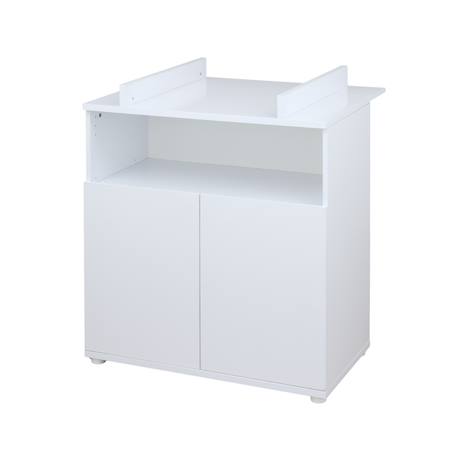 Chambre bébé duo: lit 120x60 et commode à langer 2 portes - first Blanc 3 - vertbaudet enfant 