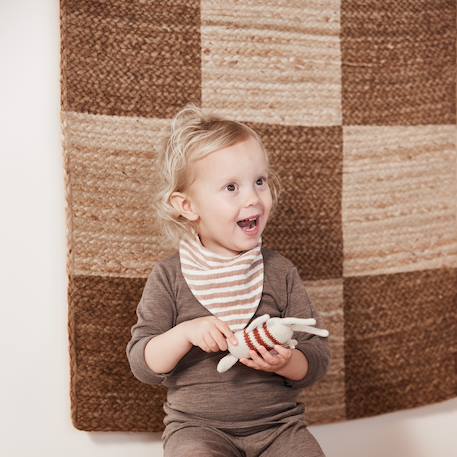 Tabouret en bambou Marron+Vert 2 - vertbaudet enfant 