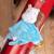 Carré doudou bebe bamboo - hippopotame - 24 cm s/carte Bleu 2 - vertbaudet enfant 
