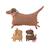 Peluche en coton Marron 1 - vertbaudet enfant 