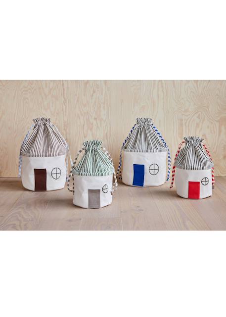 Panier de rangement en coton Bleu+Bleu 4 - vertbaudet enfant 