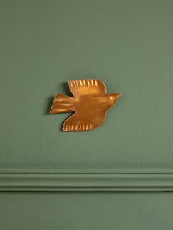 Linge de maison et décoration-Décoration-Déco murale oiseau laiton