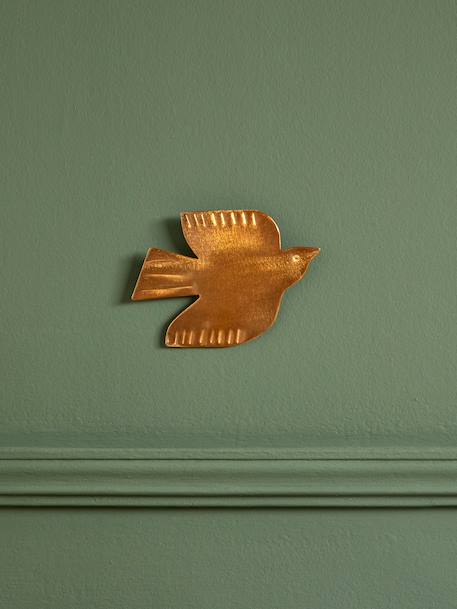 Déco murale oiseau laiton Dore 1 - vertbaudet enfant 