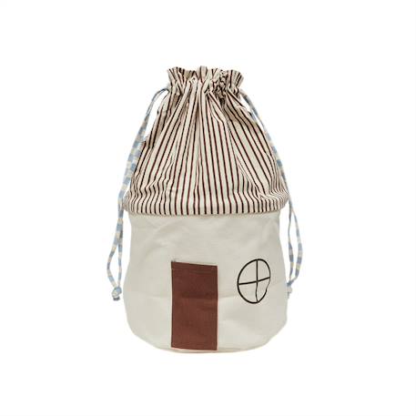 Panier de rangement en coton Bleu+Bleu 3 - vertbaudet enfant 