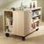 Commode-îlot bébé avec plan à langer avec rangements 3 faces - roulettes incluses - ilot bebe Marron 3 - vertbaudet enfant 