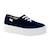 Baskets basses  à lacets  velours Marine 1 - vertbaudet enfant 