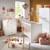 Lit bébé 120x60 avec têtes de lit panneaux laquées blanc et sommier réglable - basic Blanc 5 - vertbaudet enfant 