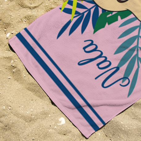 Serviette de plage nala roi lion tropical polyester Rose 3 - vertbaudet enfant 