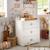 Chambre complète bébé avec lit à barreaux, commode à langer et armoire 2 portes - basic Blanc+Blanc/gris+Blanc/rose 9 - vertbaudet enfant 