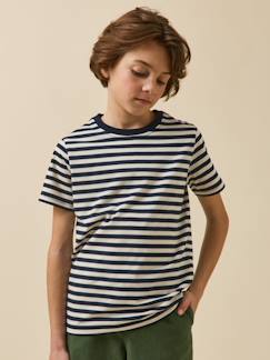 Garçon-T-shirt, polo, sous-pull-T-shirt-T-shirt rayé garçon - coton biologique