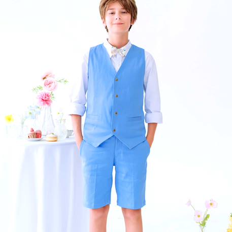 Bermuda de costume    - cérémonie  jimini Bleu 2 - vertbaudet enfant 
