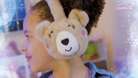 Poupée frostyzz nounours avec cache-oreilles pour enfant - 30cm Marron 3 - vertbaudet enfant 