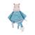 Carré doudou bebe bamboo - hippopotame - 24 cm s/carte Bleu 1 - vertbaudet enfant 