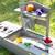 Bac à sable et cuisine 2 en 1 pour balcon - certifié fsc® - bois massif lasuré gris Gris clair 3 - vertbaudet enfant 