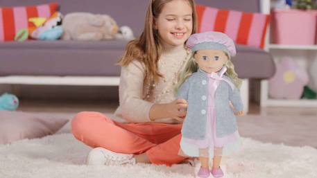 Poupée bambolina parle et chante - manteau gris Gris 3 - vertbaudet enfant 