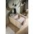Commode-îlot bébé avec plan à langer avec rangements 3 faces - roulettes incluses - ilot bebe Marron 6 - vertbaudet enfant 