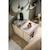Commode-îlot bébé avec plan à langer avec rangements 3 faces - roulettes incluses - ilot bebe Marron 4 - vertbaudet enfant 