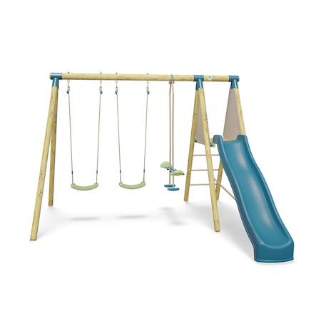 Portique balançoire 2,30 m topwood zaki - 6 enfants Bois 2 - vertbaudet enfant 