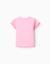 T-shirt en coton côtelé à extrémités ondulées Rose 3 - vertbaudet enfant 
