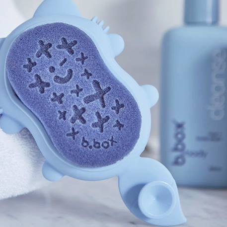 Brosse et éponge de bain pour bébé renard Bleu 4 - vertbaudet enfant 