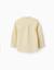 Chemise à manches longues en lin et coton avec col mao Blanc+Bleu clair+Bleu foncé+Jaune clair+Vert 14 - vertbaudet enfant 