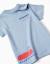 T-shirt en coton avec imprimé stroky Bleu clair 3 - vertbaudet enfant 