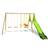 Portique balançoire métal kaheco 2,30 m 8 enfants Bois 2 - vertbaudet enfant 