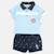 Polo avec son short à motifs assorti Bleu+Marine+Rouge 6 - vertbaudet enfant 