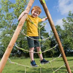 Jouet-Jeux de plein air-Aires de jeux-Accessoires de balançoire/agré-Filet à grimper pour portique balançoire 2,3 m - 2,5 m spider pour enfants