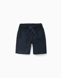 Short midi en lin et coton avec cordon de serrage  - vertbaudet enfant