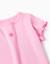 T-shirt en coton côtelé à extrémités ondulées Rose 4 - vertbaudet enfant 