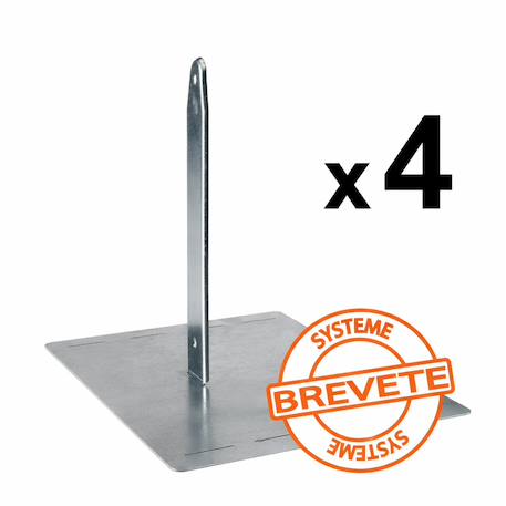 Kit d'ancrage pour portique balançoire secur'in - sans béton pour enfants Gris 2 - vertbaudet enfant 