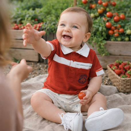 Polo avec son short à motifs assorti Bleu+Marine+Rouge 15 - vertbaudet enfant 