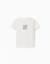 T-shirt en coton avec imprimé mosaïque Blanc 1 - vertbaudet enfant 