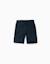Short chino long en lin et coton Beige foncé+Bleu foncé 6 - vertbaudet enfant 