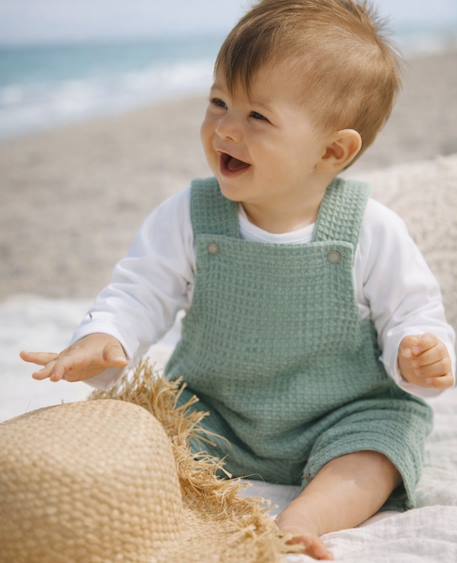 Combinaison bébé mini maya Anthracite+Beige+Bleu+Terracotta+Vert 18 - vertbaudet enfant 
