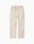 Pantalon à coupe droite en lin avec cordon de serrage Beige clair 1 - vertbaudet enfant 