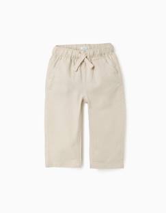 Bébé-Pantalon, jean-Pantalon en lin avec cordon de serrage