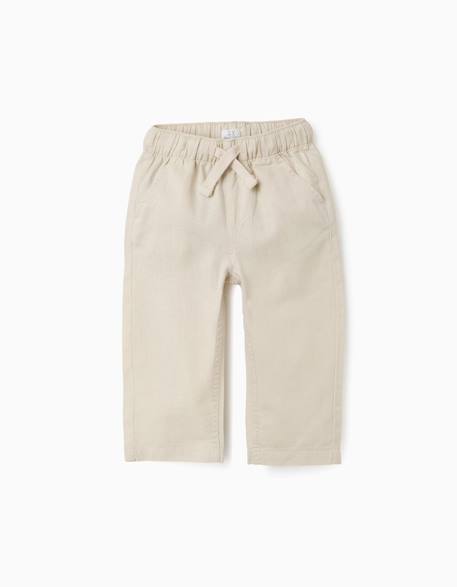 Bébé-Pantalon en lin avec cordon de serrage