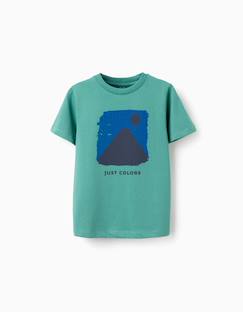 Garçon-T-shirt, polo, sous-pull-T-shirt-T-shirt en coton avec imprimé just colors