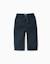 Pantalon en lin avec cordon de serrage Beige clair+Bleu foncé 5 - vertbaudet enfant 