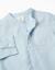Chemise à manches longues en lin et coton avec col mao Blanc+Bleu+Bleu clair 11 - vertbaudet enfant 