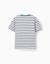 T-shirt en coton à rayures et imprimé Blanc 2 - vertbaudet enfant 
