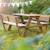 Table pique-nique en bois massif 4 places Teck 1 - vertbaudet enfant 