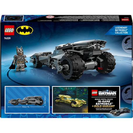 Batman la batmobile™ de batman v superman™ 76331 Gris 4 - vertbaudet enfant 