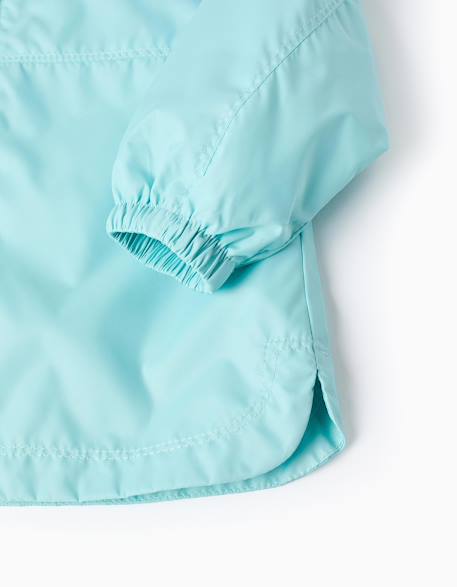 Coupe-vent à capuche et doublure Bleu clair 4 - vertbaudet enfant 