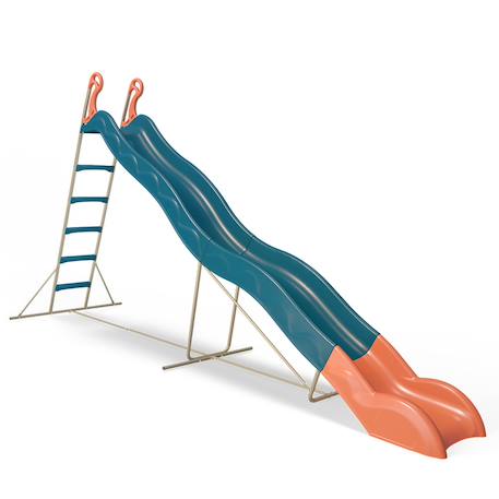 Toboggan valou 3,80 m. 3-12 ans. Pour enfants Bleu/corail 2 - vertbaudet enfant 